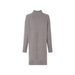 esmara® Damen Strickkleid mit Seitenschlitzen (grau, XS(32/34)) - B-Ware neuwertig