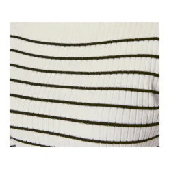 esmara® Damen Strickpullover, in modischer Rippstrick-Qualität (Streifen, M (40/42)) - B-Ware neuwertig