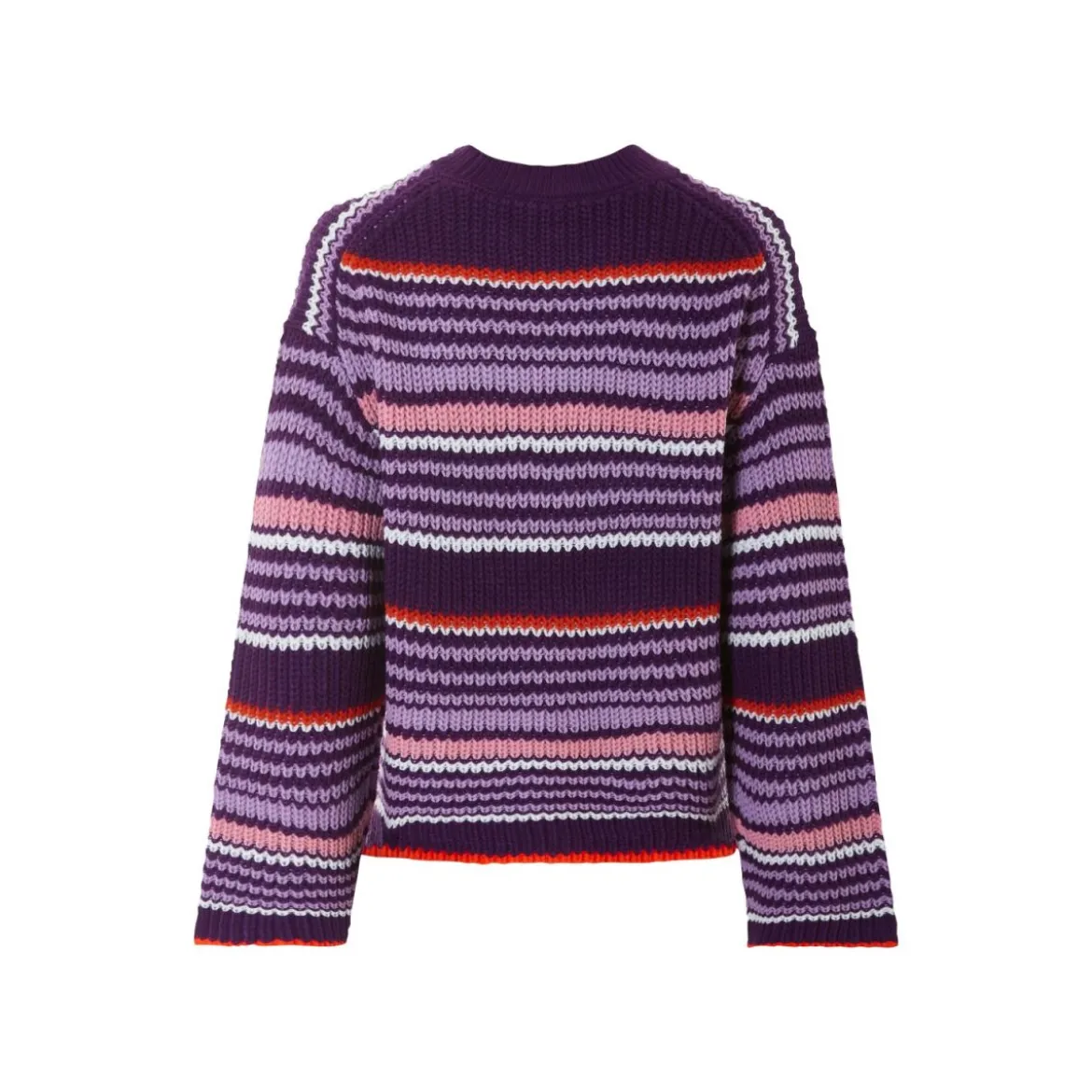 esmara® Damen Strickpullover, mit Seitenschlitzen (Lila, L(44/46)) - B-Ware neuwertig
