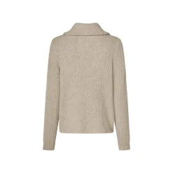esmara® Damen Stricktroyer / Strickpullover, mit Wollanteil (Beige, L(44/46)) - B-Ware neuwertig