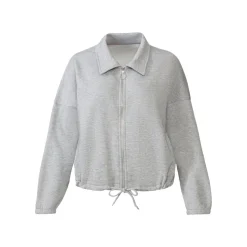 esmara® Damen Sweatjacke mit Bindeband am Saum - B-Ware