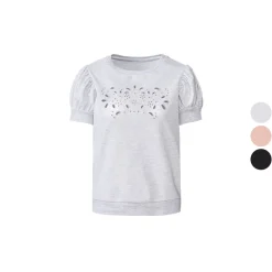 esmara® Damen Sweatshirt, mit modischer Lochstickerei - B-Ware