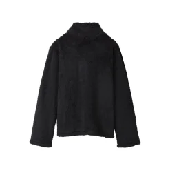 esmara® Damen Teddy-Fleecejacke / Fleecepullover (Schwarz, XS(32/34)) - B-Ware neuwertig