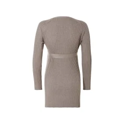 esmara® Damen Umstands-Ripppullover mit Seitenschlitzen (hellbraun, L(44/46)) - B-Ware neuwertig