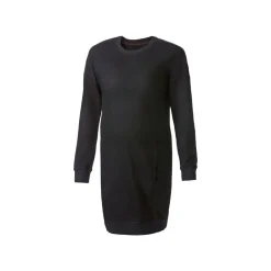 esmara® Damen Umstands-Sweatkleid, leger geschnitten (schwarz, XS (32/34)) - B-Ware neuwertig