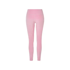 esmara® Damen Velour-Leggings, mit Bündchen (Pink, S(36/38)) - B-Ware neuwertig