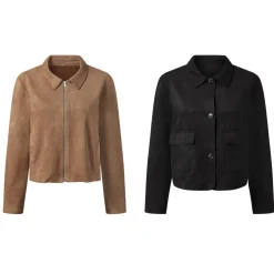 esmara® Damen Velours-Blouson, mit recyceltem Material - B-Ware