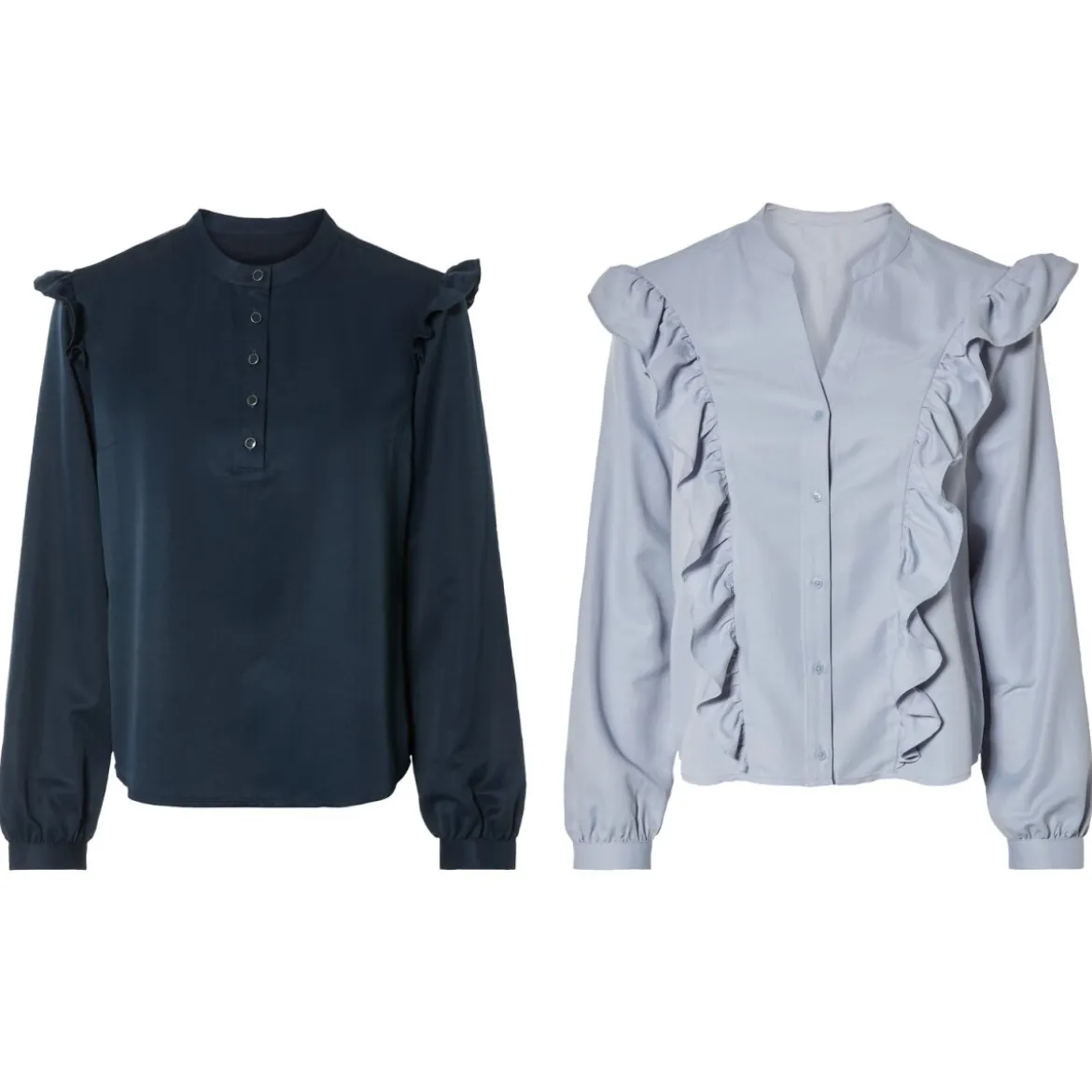 esmara® Damen Volant-Bluse, leger geschnitten - B-Ware