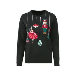 esmara Damen Weihnachtspullover mit LED-Effekt - B-Ware