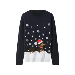 esmara® Damen Weihnachtspullover mit LED-Effekt / Weihnachtspullover mit Musik / Weihnachtspullover - B-Ware