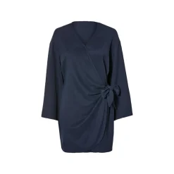 esmara® Damen Wickelkleid mit modischer Crinklestruktur - B-Ware