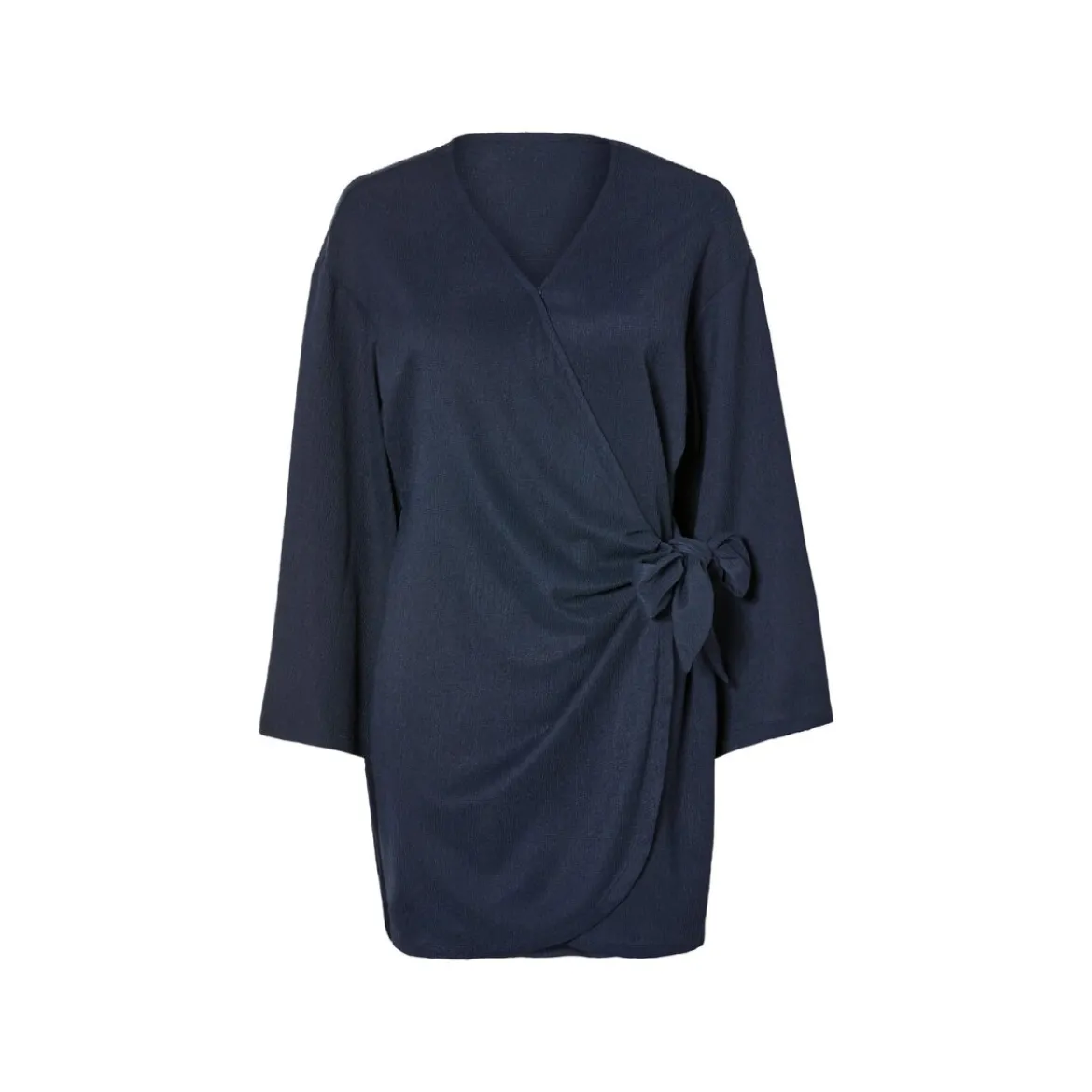 esmara® Damen Wickelkleid mit modischer Crinklestruktur - B-Ware