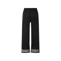 esmara® Damen Wide-Leg-Strickhose, blickdicht gefüttert (Schwarz, S(36/38)) - B-Ware neuwertig
