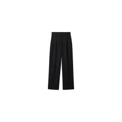 esmara® Flanellhose für Damen, weites Bein, 44, schwarz - B-Ware neuwertig