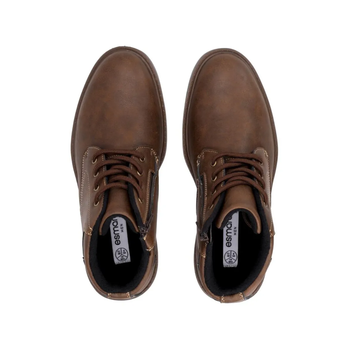 esmara® Herren Boots Warmfutter (Braun, 44) - B-Ware neuwertig