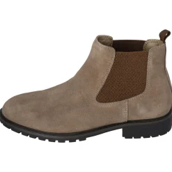 esmara® Herren-Lederstiefeletten, 41, taupe - B-Ware sehr gut