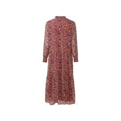 Esmara® Langes Frauenkleid, 46, orange/rot - B-Ware neuwertig