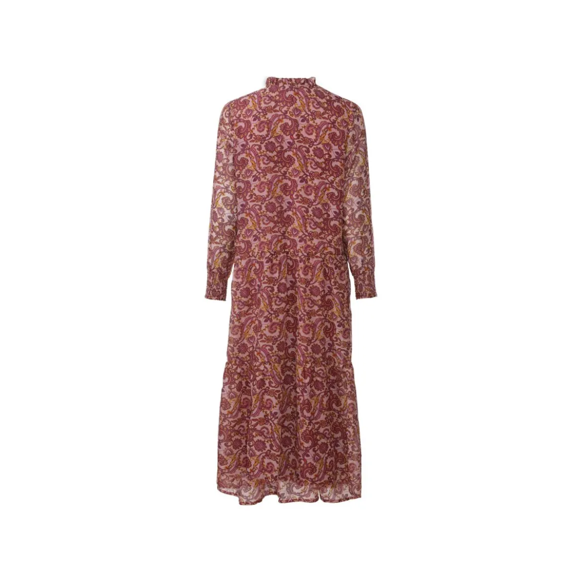 Esmara® Langes Frauenkleid, 46, orange/rot - B-Ware neuwertig