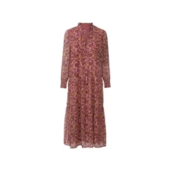 Esmara® Langes Frauenkleid, 46, orange/rot - B-Ware neuwertig