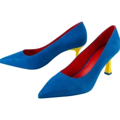 esmara® LIDL Damen Pumps, 37, blau - B-Ware neuwertig