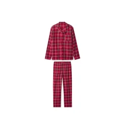 esmara Men Herren Flanell-Pyjama (Rot, S (44/46)) - B-Ware neuwertig