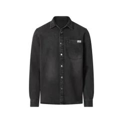 ESMARA MEN Herren Jeanshemd (Schwarz, S(37/38)) - B-Ware sehr gut