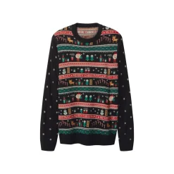 esmara Men Herren Weihnachtspullover (Schwarz, L (52/54)) - B-Ware neuwertig