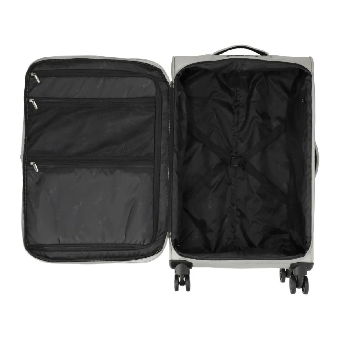 esmara® 2-teiliges Trolley-Reisekoffer-Set, grau - B-Ware