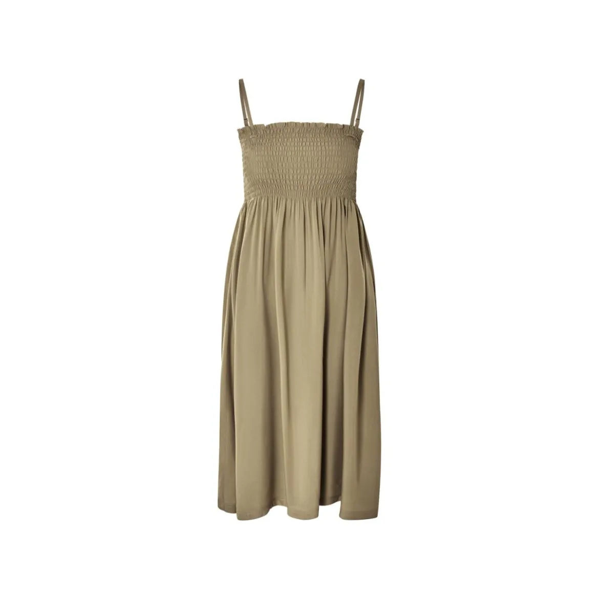 esmara® Tunika-Kleid, Midilänge, 46, olive - B-Ware neuwertig