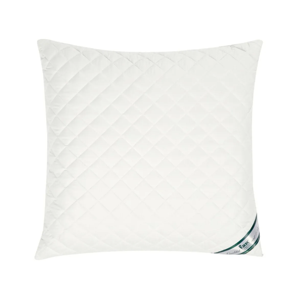 f.a.n. Kissen, gesteppt mit Reißverschluss kbA Baumwolle, 80x80 cm - B-Ware sehr gut