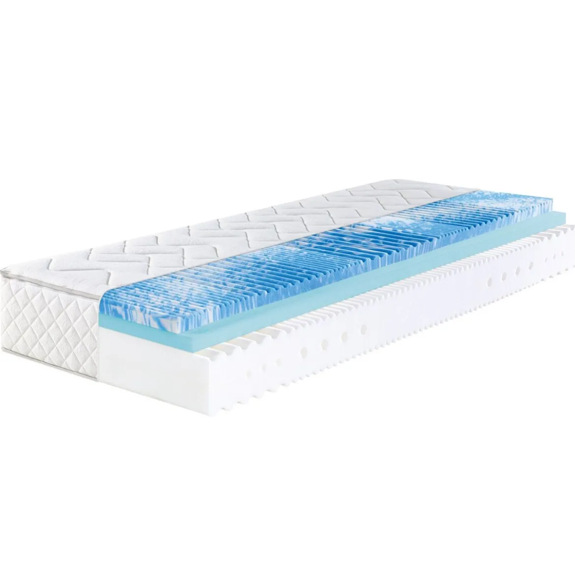 f.a.n. 7-Zonen-Kaltschaummatratze »Sweet Dream XXL«, mit Gelschaum-Topper, 26 cm Höhe (H2, 90 x 200 cm) - B-Ware Transportschaden Kosmetisch