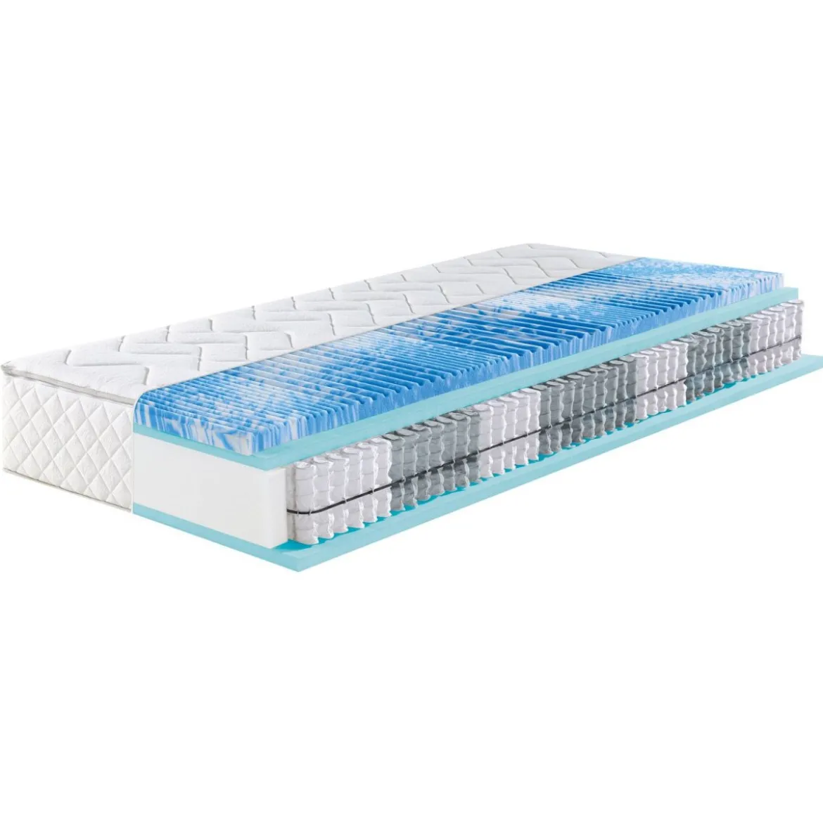 f.a.n. 7-Zonen-Taschenfederkern-Matratze »Sweet Dream XXL«, mit Gelschaum-Topper (H4, 80 x 200 cm) - B-Ware neuwertig