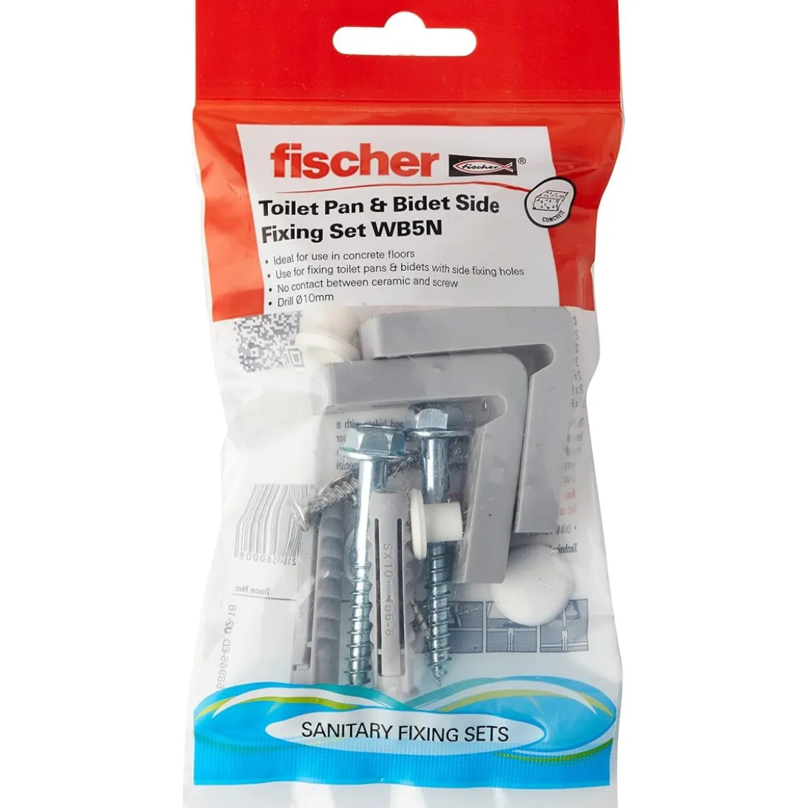 fischer 42831 WC-Aufsatz WB 5N, Metall - B-Ware neuwertig
