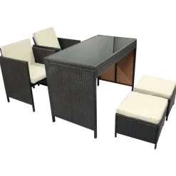 florabest Loungeset 5tlg. Polyrattan - B-Ware