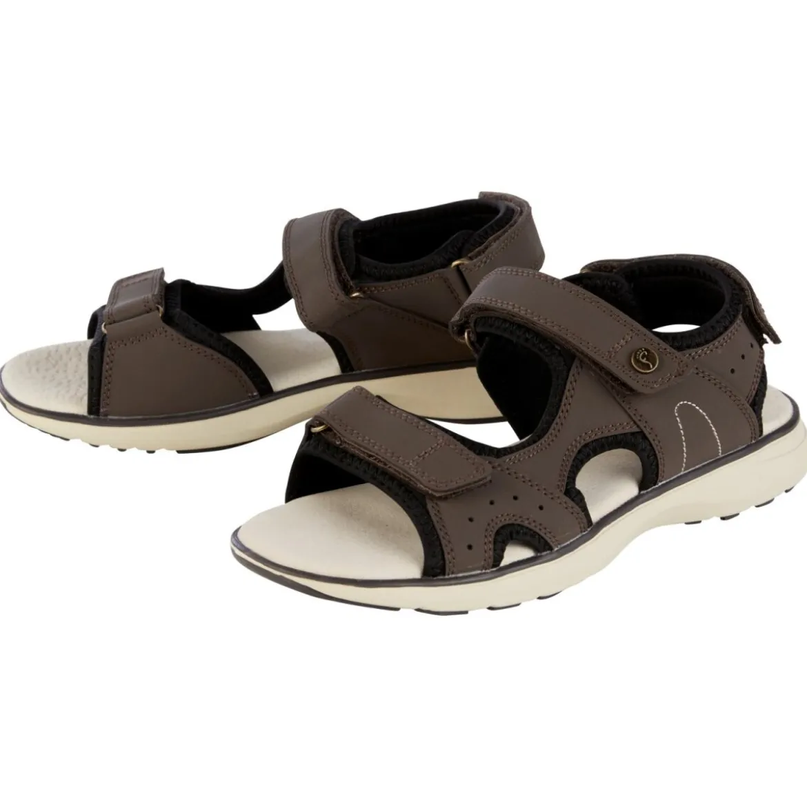 Footflex Damen Sandale, 38, braun - B-Ware neuwertig