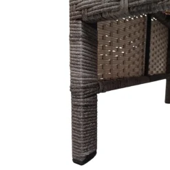 Gardamo Vigo Lounge Set, aus Geflecht Mix, 4-teilig, grau - B-Ware Transportschaden
