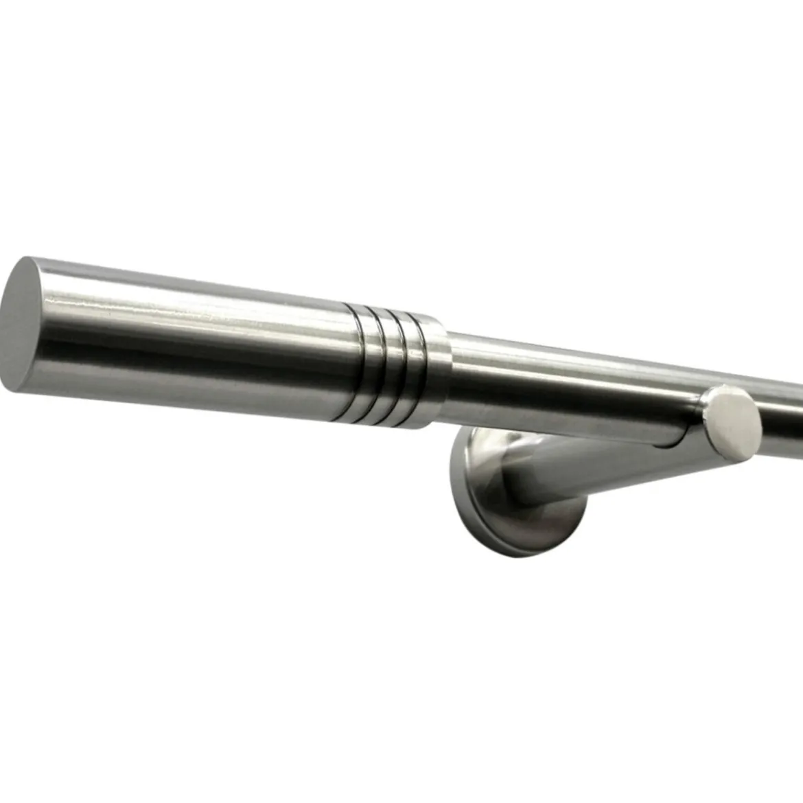 Gardinia Gardinenstange Sigma Ø 16 mm edelstahl-optik gebürstet - B-Ware