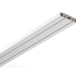 Gardinia Vorhangschienen Set 2-Lauf weiß (240 cm) - B-Ware neuwertig