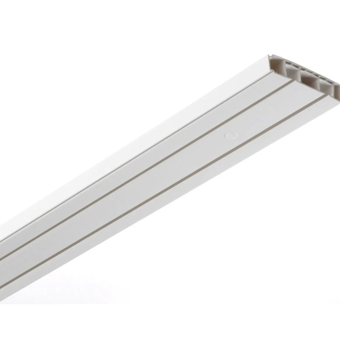 Gardinia Vorhangschienen Set 2-Lauf weiß (240 cm) - B-Ware neuwertig