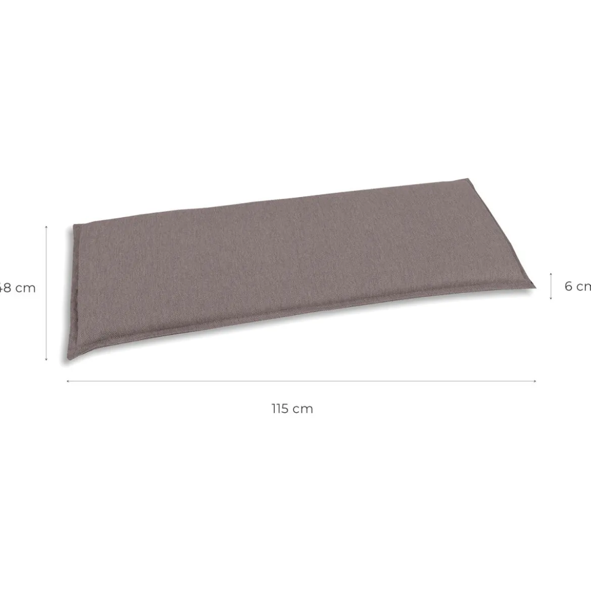 GO-DE Textil Gartenauflage / Kissen, wasserabweisend, pflegeleicht - B-Ware