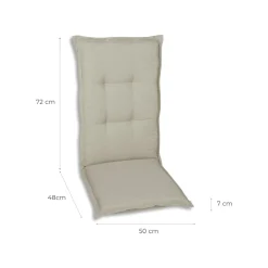 GO-DE Textil Gartenauflage / Kissen, wasserabweisend, pflegeleicht - B-Ware
