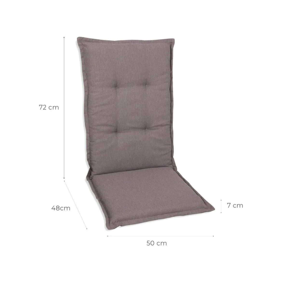 GO-DE Textil Gartenauflage / Kissen, wasserabweisend, pflegeleicht - B-Ware