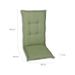 GO-DE Textil Gartenauflage / Kissen, wasserabweisend, pflegeleicht - B-Ware