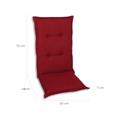 GO-DE Textil Gartenauflage / Kissen, wasserabweisend, pflegeleicht - B-Ware