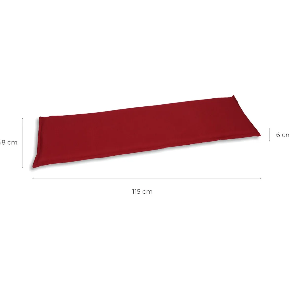 GO-DE Textil Gartenauflage / Kissen, wasserabweisend, pflegeleicht - B-Ware