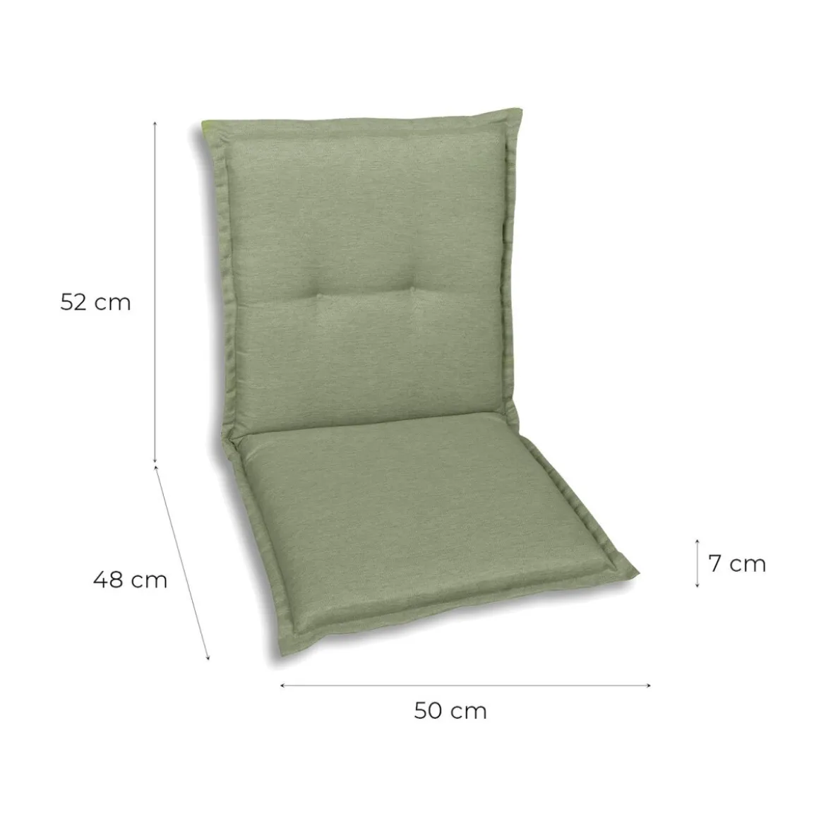GO-DE Textil Gartenauflage / Kissen, wasserabweisend, pflegeleicht - B-Ware