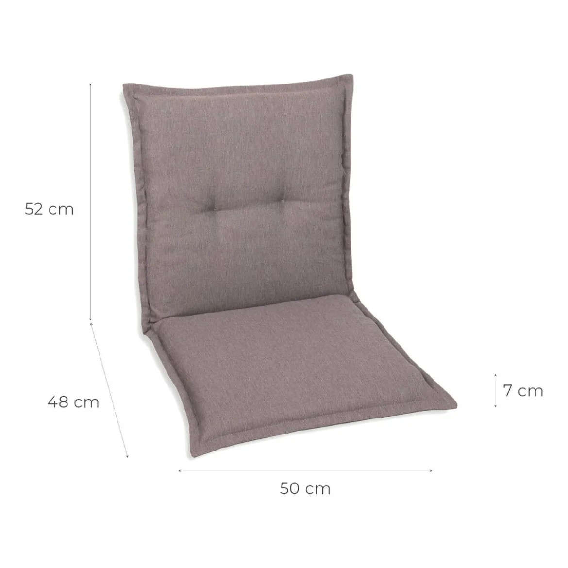 GO-DE Textil Gartenauflage / Kissen, wasserabweisend, pflegeleicht - B-Ware
