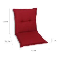 GO-DE Textil Gartenauflage / Kissen, wasserabweisend, pflegeleicht - B-Ware