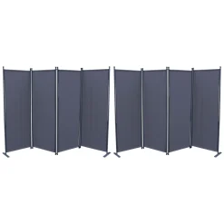 Grasekamp Paravent 2er Set (4-teilig, Grau) - B-Ware gut