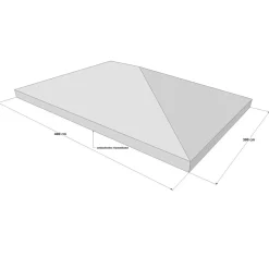 Grasekamp Schutzhaube Pavillon (3x4m) - B-Ware neuwertig